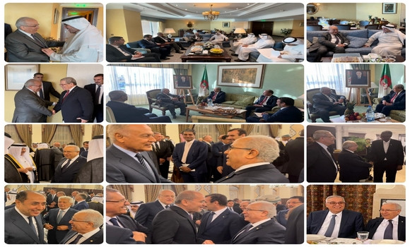 Lamamra receives Arab counterparts in Beirut